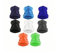 Scaldacollo estivo rinfrescante con protezione solare, maschera per il viso, sciarpa protettiva traspirante, maschera da sci, adatta per ciclismo, motociclismo e sci Nero,Rosa,Bianco,Rosso brillante,A