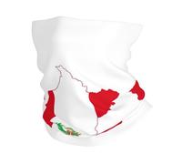 Scaldacollo invernale con stampa della bandiera del Perù, morbida maschera per il viso, sciarpa per il freddo, sci, ciclismo, sport all'aria aperta