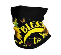 Scaldacollo invernale con stampa di girasoli Blessed To Be Called, morbida maschera per il viso, sciarpa per il freddo, sci, ciclismo, sport all'aria aperta