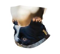 Scaldacollo invernale con stampa di un cane, morbida sciarpa per il viso per il freddo, sci, ciclismo, sport all'aria aperta