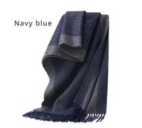 Scaldacollo Invernale Elegante Unisex Bicolore In Lana Con Frangia