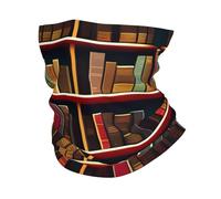 Scaldacollo invernale per biblioteca, con stampa di libri, morbida, per sci, ciclismo, sport all'aria aperta