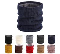 Scaldacollo invernale per uomini e donne in pile scalda il viso sciarpa antivento termica da sci maschera per il viso copertura collo per il freddo, Blu, Taglia unica