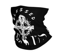 Scaldacollo Jesus Christ Saved My Life White Ghetta Da Collo Traspirante Passamontagna Protezione Uv Fascia Capelli Per Ciclismo Campeggio Pesca 25X50CM