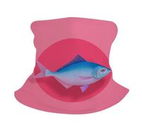 Scaldacollo Kitchen Art A Single Fish On Hot Pink Sciarpa A Tubo Antivento Sportiva Ghetta da Collo per Motocicletta Adulto Donna 25X50Cm