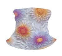 Scaldacollo Mandala Flower Springs And Leaves Sciarpa al Collo Unisex Elastico Ghetta da Collo per Sports Uomo Estivo 25X50Cm