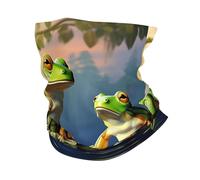 Scaldacollo Many Frogs Sing On The Branches Sciarpa A Mezza Faccia Traspirante Sciarpa A Tubo Lavabile Copricapo A Mezza Faccia, per Adulto, Pesca, Uomo, 26x30cm