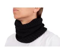 Scaldacollo Misto Cashmere Uomo Donna Made In Italy Sciarpa Anello Cappellino Cachemire Invernale Unisex Lana Merino Nero Grigio Bianco Beige Scialle Calda Taglia Unica Pashmina Coprispalle (Nero)