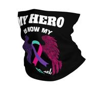 Scaldacollo My Hero Is Now My Angel Thyroid Cancers Awareness Passamontagna Adulto Neck Warmer Unisex Copricollo Per Equitazione Campeggio Yoga