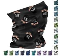 Scaldacollo personalizzato, design personalizzato, con testi di immagini, bandane per il viso, copertura per il viso, riutilizzabili, ghette per il collo, maschere, cappucci per uomini e donne