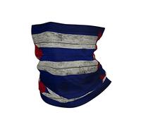 Scaldacollo Retro Cuban Flag Sciarpa al Collo Sportiva Headwrap Unisex Cerchietto per Capelli, per attività, Donna, Sports, 26x30cm