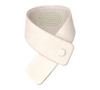 Scaldacollo riscaldato con artemisia, regolabile a 3 temperature, sciarpa riscaldata da donna in morbido peluche a d'ape fine con cuciture in pelle PU alimentata da 5 A, fornitura mobile per