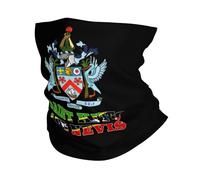 Scaldacollo Saint Kitts And Nevis National Emblem Passamontagna Adulto Sciarpa Unisex Copricollo Per Ciclismo Sportiva Pesca