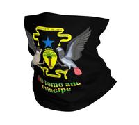 Scaldacollo Sao Tome And Principe National Emblem Passamontagna Adulto Sciarpa Lussuoso Bandana Per Campeggio Arrampicata Outdoor Attività
