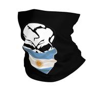 Scaldacollo Skull Argentina Argentinean Flag Passamontagna Traspirante Ghetta Da Collo Protezione Uv Fascia Capelli Per Escursionismo Outdoor Attività Campeggio 25X50CM