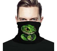 Scaldacollo Snake with Dice Fascia per Capelli Elastico Decorazione Facciale Multiuso Sciarpa A Mezza Faccia, per Arrampicata, Pesca, Ciclismo, Escursionismo, 26x30cm