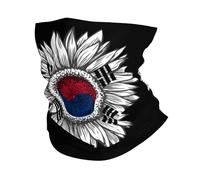 Scaldacollo South Korea South Korean Flag Fascia Capelli Traspirante Passamontagna Protezione Uv Ghetta Da Collo Per Escursionismo Ciclismo Outdoor Attività 25X50CM