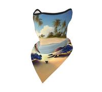 Scaldacollo Turtles On The Beach Pattern Ghetta Sportiva Bandana Lavabile Sciarpa A Tubo, per Yoga, Adulto, Arrampicata, 24x51cm