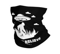 Scaldacollo Ufo Alien And Bigfoot Moon Copricollo Customed Passamontagna Durevole Neck Warmer Per Snowboard Arrampicata Sportiva