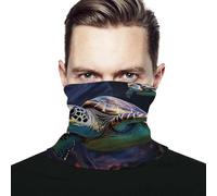 Scaldacollo Uomo Donna A Colorful Tropical Sea Turtle Bandana Antiscivolo Sciarpa A Tubo Traspirante Passamontagna, per Arrampicata, Donna, Adulto, 26x30cm