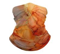 Scaldacollo Uomo Donna Alcohol Ink Abstract And Gold Marble Sciarpa al Collo Protezione UV Headwrap Antivento Passamontagna, per Yoga, Campeggio, Donna, Escursionismo, 26x30cm