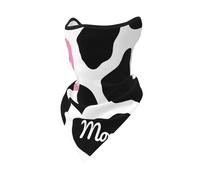 Scaldacollo Uomo Donna Black White Milk Cow Print Sciarpa A Mezza Faccia Unisex Decorazione Facciale Versatili Cerchietto per Capelli, per Outdoor, Estivo, Yoga, 24x51cm