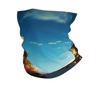 Scaldacollo Uomo Donna Christmas Tree On The Beach Ghetta Antiscivolo Sciarpa al Collo Durevole Fascia per Capelli, per Estivo, Outdoor, Donna, 26x30cm