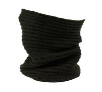 Scaldacollo Uomo Donna in Lana Merino a Tubolare Lavorato a Maglia 100% Made in Italy Sciarpa ad Anello Cappello Collo in Lana Vergine Merino (Verde Militare)