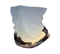 Scaldacollo Uomo Donna Lighthouse Rocks Seaside Sciarpa al Collo Stampato Sciarpa A Tubo Durevole Ghetta da Collo, per attività, Sports, Pesca, 26x30cm