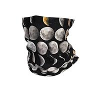 Scaldacollo Uomo Donna Moon Cerchietto per Capelli Elastico Headwrap Stampato Sciarpa al Collo, per Ciclismo, Escursionismo, Motocicletta, 26x30cm