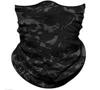Scaldacollo Uomo Donna Pure Black Gray Decorazione Facciale Unisex Sciarpa A Tubo Elegante Sciarpa al Collo, per Escursionismo, Ciclismo, Adulto, 26x30cm