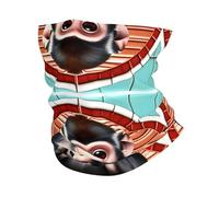 Scaldacollo Uomo Donna The Silent Monkey Pattern Bandana Durevole Fascia per Capelli Stampato Decorazione Facciale, per Adulto, Outdoor, Bambini, 26x30cm