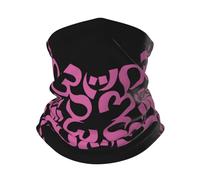 Scaldacollo Uomo Donna Yoga Om Lotus Ghetta da Collo Elastico Decorazione Facciale Antiscivolo Sciarpa A Mezza Faccia, per Outdoor, Yoga, Donna, 26x30cm