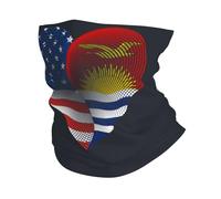 Scaldacollo Usa Kiribati The People Of Kiribati Friendship Flag Heart White Ghetta Da Collo Multifunzione Passamontagna Protezione Uv Fascia Capelli Per Sportiva Campeggio 25X50CM