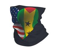 Scaldacollo Usa Sao Tome And Principe Friendship Flag Heart White Ghetta Da Collo Durevole Fascia Capelli Antivento Passamontagna Per Escursionismo Campeggio Outdoor Attività 25X50CM
