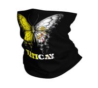Scaldacollo Vatican The Vatican Butterflies Flag White Passamontagna Elegante Sciarpa Durevole Bandana Per Pesca Sportiva Yoga