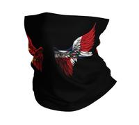 Scaldacollo Wing Tigray Region And Dominican Republic Flag Neck Warmer Unisex Passamontagna Durevole Copricollo Per Yoga Escursionismo Pesca
