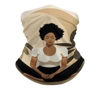 Scaldacollo Yoga Poses Sciarpa A Mezza Faccia Unisex Ghetta da Collo Elastico Sciarpa al Collo, per Campeggio, Arrampicata, Pesca, Uomo, 26x30cm