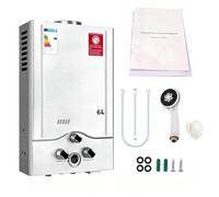 Scaldacqua a gas propano Gpl 6L/8L,Scaldabagno a Gas Istantaneo (6L) | Scaldabagno senza serbatoio da campeggio auto, modalità inverno ed estate, per campeggio, roulotte e casa