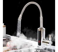 Scaldacqua a LED elettrico istantaneo a 360°, rubinetto con scaldabagno istantaneo, per bagno, cucina, giardino, roulotte [classe energetica C]