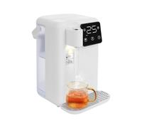 Scaldacqua da 3 l, serbatoio dell'acqua a LED, elemento filtrante in silicone, con riscaldamento rapido, regolazione precisa della temperatura per casa, ufficio, cucina, preparazione rapida dell'acqua