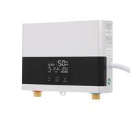 Scaldacqua elettrica 6000 W, mini scaldabagno da cucina 220 V con telecomando, scaldabagno istantaneo da cucina per lavabo e bagno, acqua calda istantanea, controllo della temperatura 30-55°C