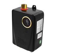 Scaldacqua elettrica istantanea, 3500 W, senza serbatoio con indicatore di temperatura a LED, IPX4, caldaia ad acqua calda 5 l, montaggio a parete per case, ospedali, uffici, cucine (nero)