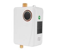 Scaldacqua elettrica istantanea, 3500 W, senza serbatoio con indicatore di temperatura LED, IPX4, scaldabagno 5 l, montaggio a parete per case, ospedali, uffici, cucine (bianco)