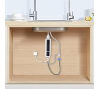 Scaldacqua istantanea a LED, mini scaldabagno istantaneo per bagno, cucina, 7 x 7 x 21,7 cm, 3500 W