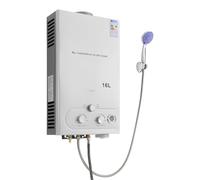 Scaldacqua istantanea da 16 l, con controllo intelligente della temperatura, per campeggio, roulotte, giardini, fattorie, cortili, case mobili e altri spazi ben ventilati