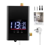 Scaldacqua istantanea da cucina 6000 W 220 V compatto scaldabagno piccolo con touch + remote, display LED IPX4 - Mini scaldabagno per lavello, bagno e camper, scaldabagno elettrico istantaneamente hei