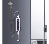 Scaldacqua istantanea elettrico, indicatore LED Mini scaldabagno istantaneo 3500 W scaldabagno senza serbatoio per bagno cucina (bianco)