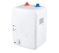 Scaldacqua istantanea per acqua calda, 8 l, 1500 W, piccolo scaldabagno per roulotte, cucina e bagno (bianco)