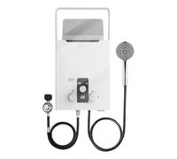 Scaldacqua istantanea per doccia, 6 l/12 l, 12 kW/24 kw LPG propano, scaldabagno a gas, portatilità, display a LED, scaldabagno a gas per campeggio, roulotte e casa (6 L)